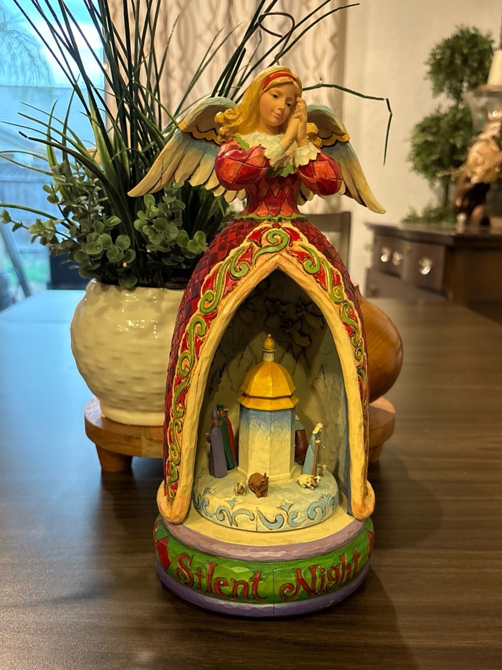 vintage Jim Shore "Silent Night" musical & light